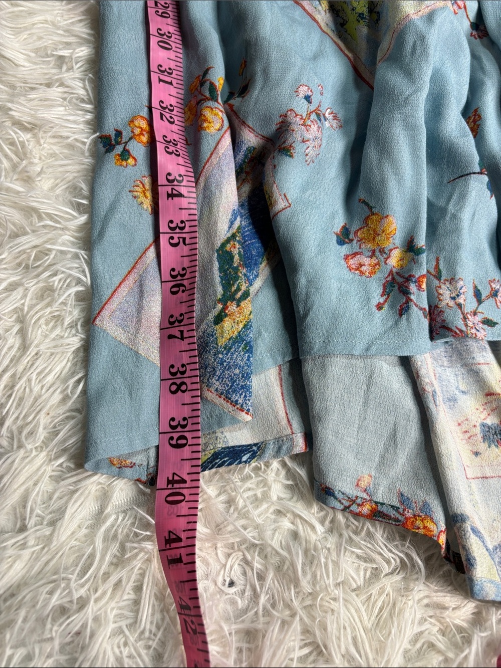Maeve Anthropologie Rosalia Wrap Dress Ruffled sleeveless bird print - Picture 10 of 11